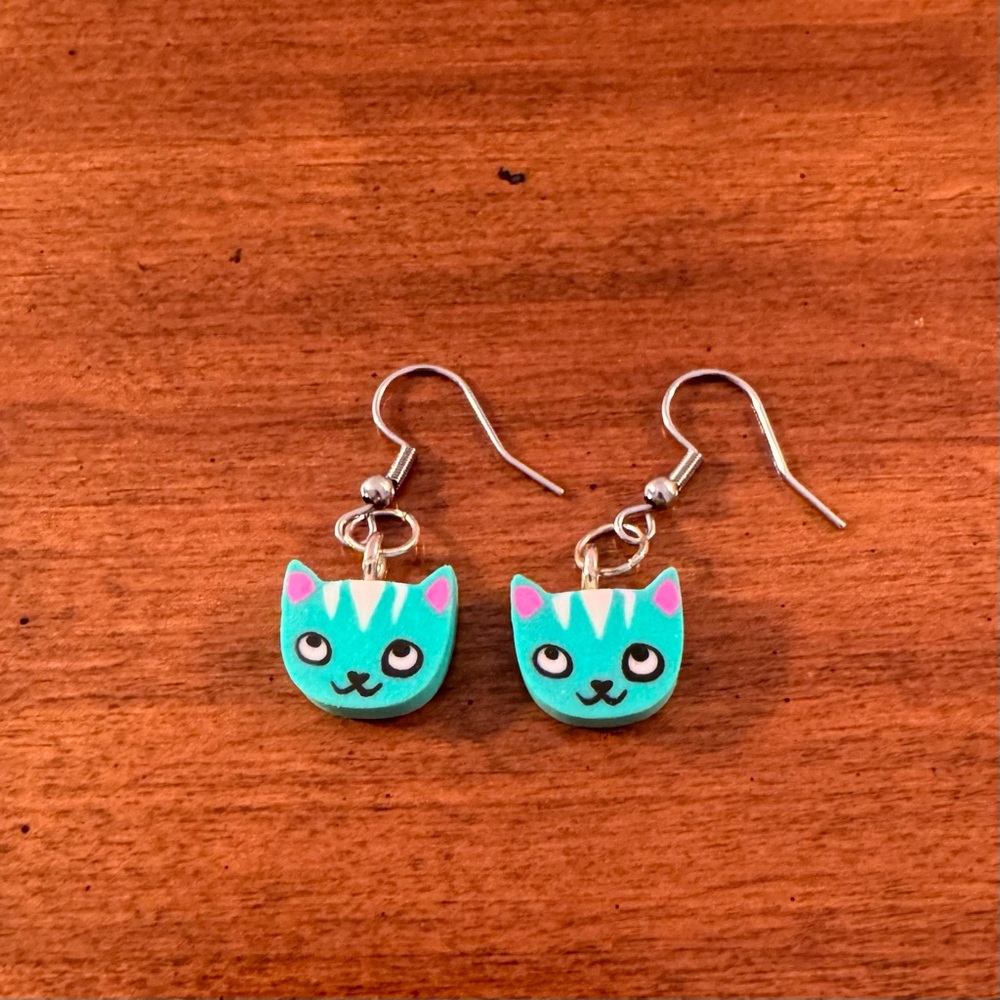 *3 for $9* Kawaii Cat Eraser Earrings